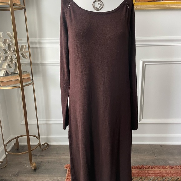 Vertigo Paris Dresses & Skirts - Vertigo Paris Chocolate Long Sleeve Dress